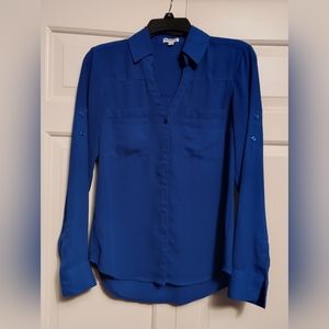 Express Blue Button Down